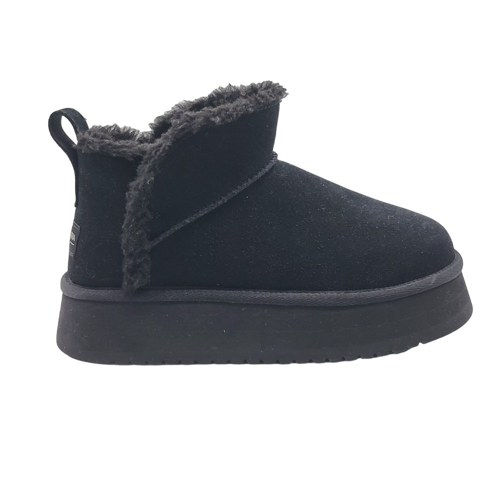 Koolaburra by UGG Koola Ultra Mini Platform Ankle Boots Women 6 Black 1158590